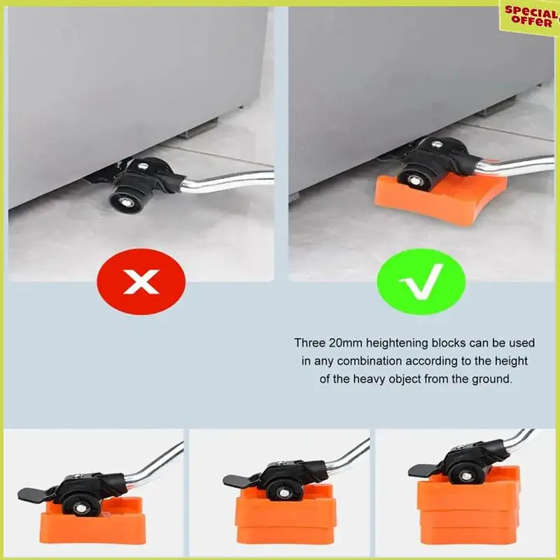 A34R 8Pcs Heavy Mover Rolling Home Tool With Wheel Moving Artifact Furniture Dolly Dollies Bearing Capacity 500Kg Durable
A34R 8Pcs Heavy Mover Rolling Home Tool With Wheel Moving Artifact Furniture Dolly Dollies Bearing Capacity 500Kg Durable