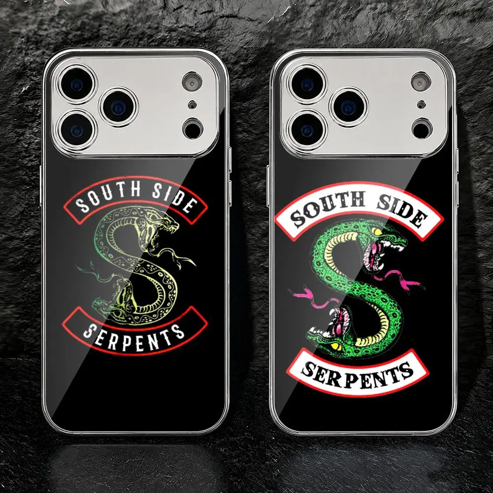 South Side Serpents Phone Case For iPhone 17 16 15 14 13 12 Pro Max Plus Electroplated Metal Frame Slim Anti-Slip Cover
South Side Serpents Phone Case For iPhone 17 16 15 14 13 12 Pro Max Plus Electroplated Metal Frame Slim Anti-Slip Cover