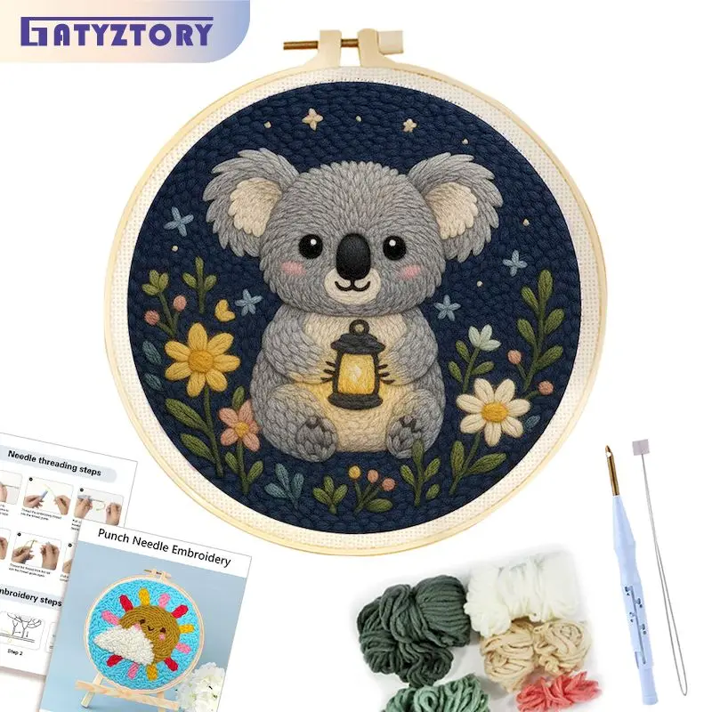 GATYZTORY DIY Punch Needle Kits Fox Animal Easy for Beginners Punch Needle Embroidery Set with Hoop Rug hooking for Festival Gif
GATYZTORY DIY Punch Needle Kits Fox Animal Easy for Beginners Punch Needle Embroidery Set with Hoop Rug hooking for Festival Gif