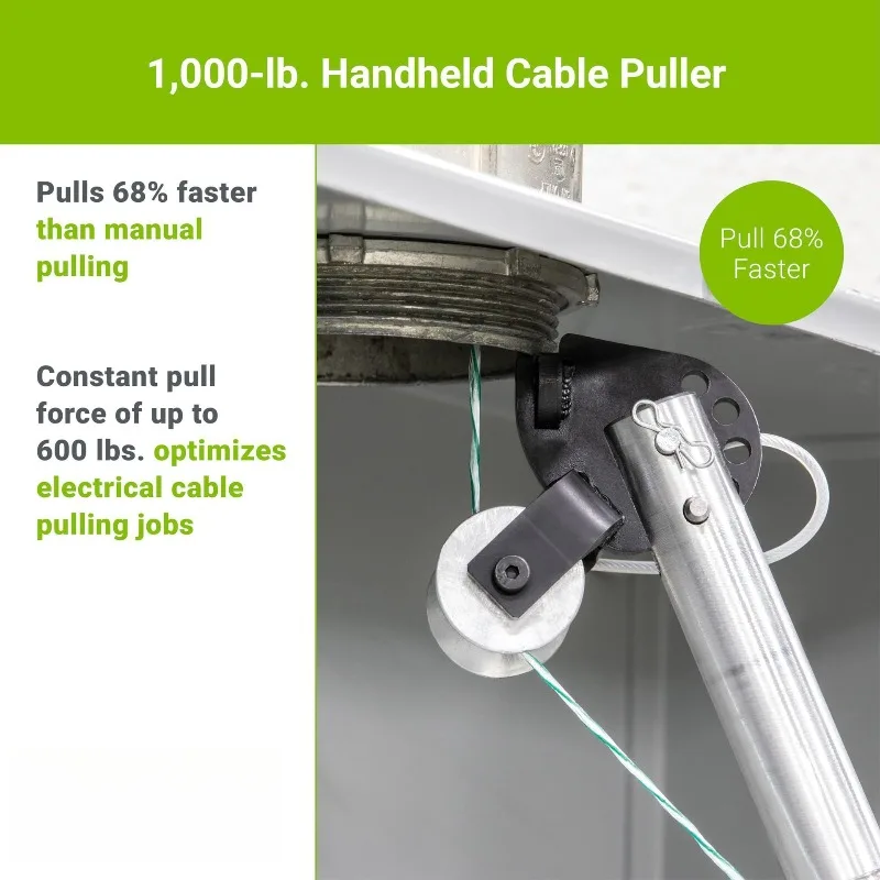 Heavy-Duty Handheld Cable Puller 1000LBS for 1/2" - 4" Diameter Cables Wire Pulling Tool for Construction And Maintenance
Heavy-Duty Handheld Cable Puller 1000LBS for 1/2" - 4" Diameter Cables Wire Pulling Tool for Construction And Maintenance