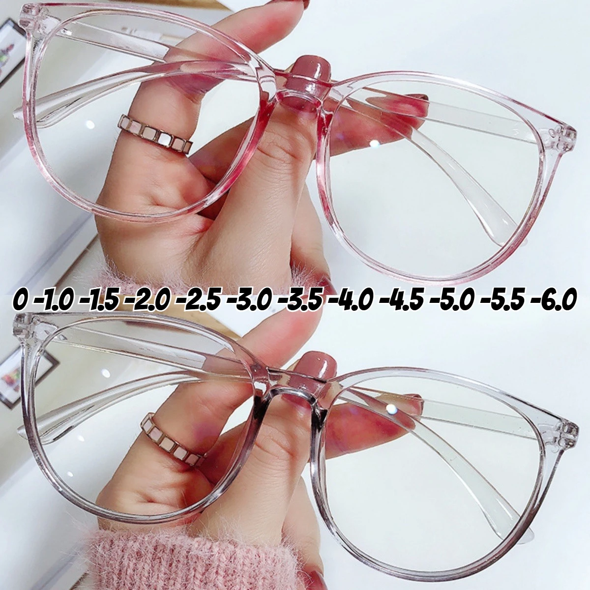 Women Men's Anti Blue Light Round Myopia Glasses Vintage Finished Optical Spectacle Nearsighted Eyeglasses with Diopter 0 TO-6.0
Women Men's Anti Blue Light Round Myopia Glasses Vintage Finished Optical Spectacle Nearsighted Eyeglasses with Diopter 0 TO-6.0