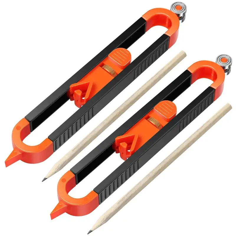 BAAJ-2Pcs Precise Contour Scribe Tool, Adjustable Contour Gauge Tool With Pencils And Lock, Corner Measuring Scribing Tool
BAAJ-2Pcs Precise Contour Scribe Tool, Adjustable Contour Gauge Tool With Pencils And Lock, Corner Measuring Scribing Tool