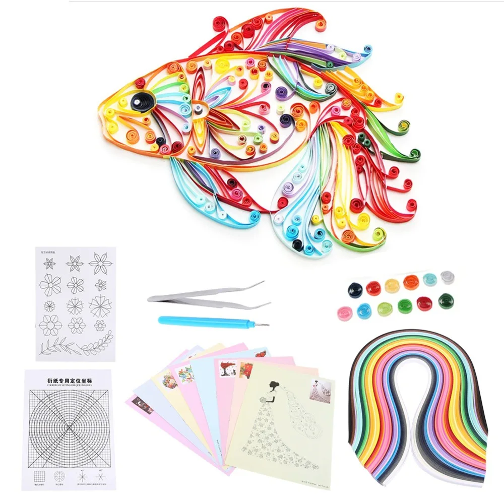 6pcs 6 In 1 Set DIY Quilled Creation Set Quilling Strips Slotted Quilling Pen Paper Quilling Kit 50 Color Paper Quilling Tool
6pcs 6 In 1 Set DIY Quilled Creation Set Quilling Strips Slotted Quilling Pen Paper Quilling Kit 50 Color Paper Quilling Tool