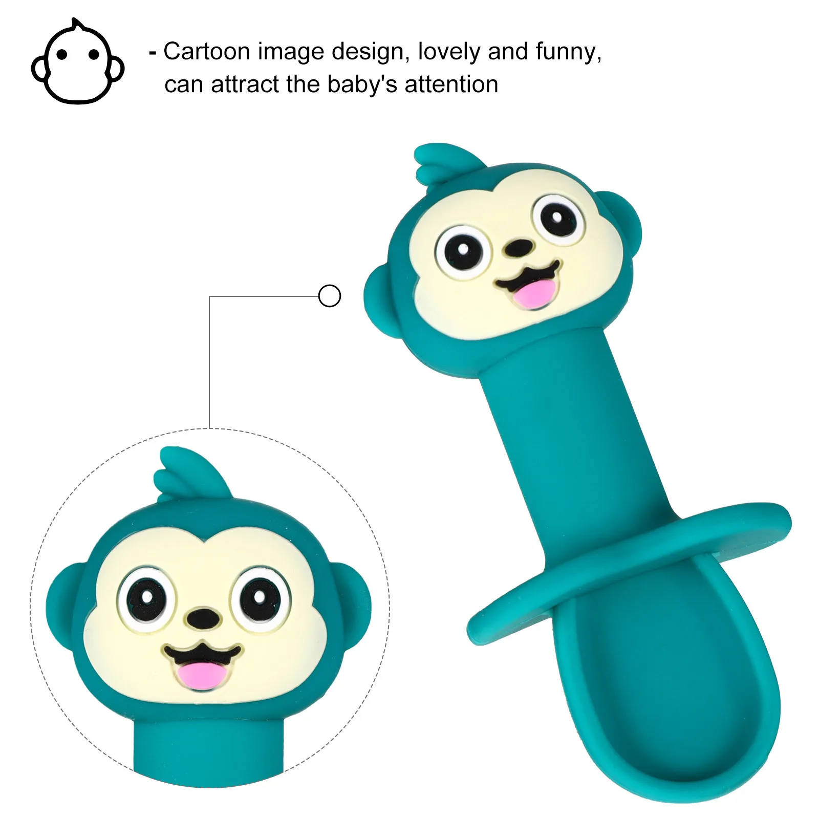2Pcs Infant Silicone Spoon Fork Set Baby Short Fork Spoon Food Grade Training Utensils for Toddlers Complementary
2Pcs Infant Silicone Spoon Fork Set Baby Short Fork Spoon Food Grade Training Utensils for Toddlers Complementary