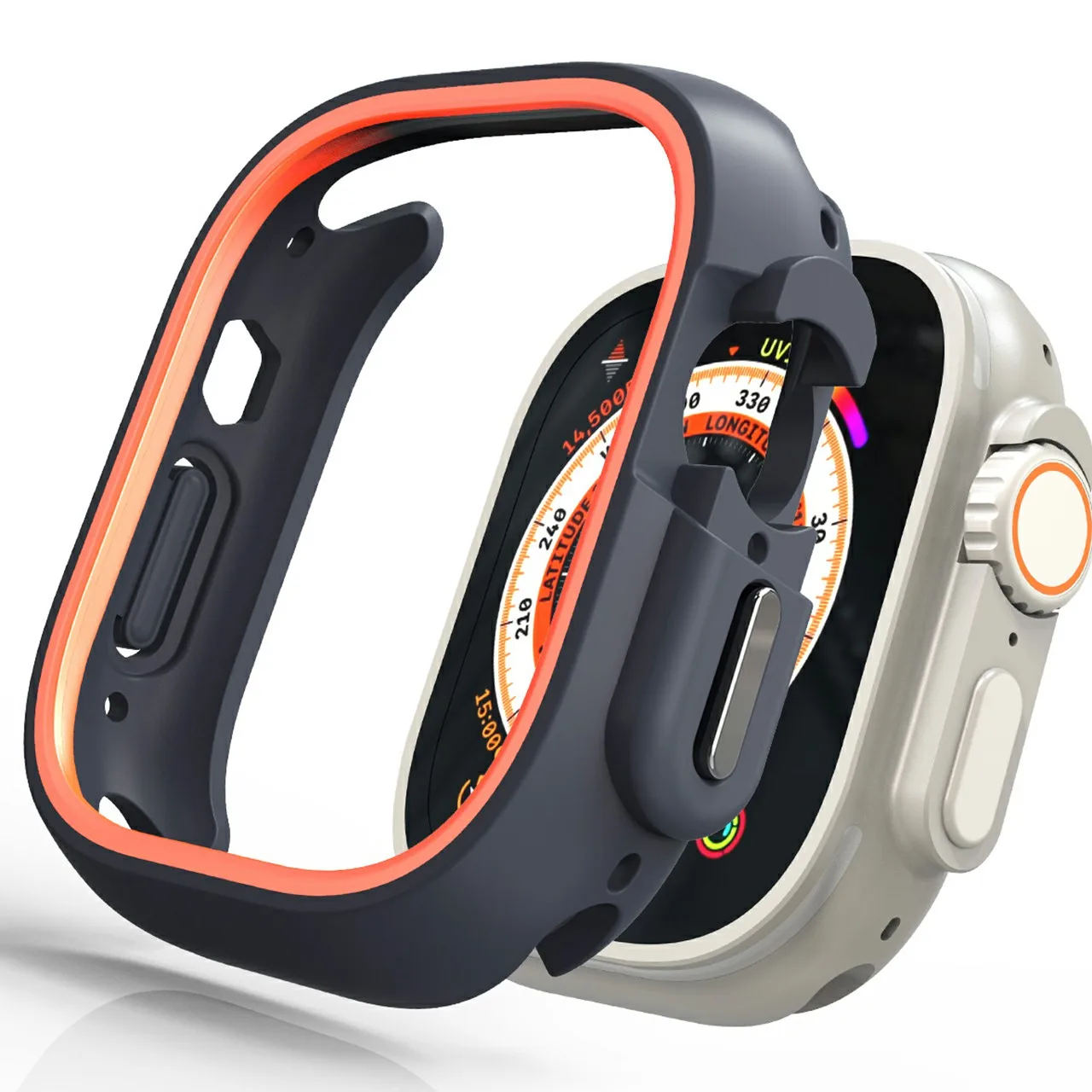 Для Apple Watch Ultra 2 49 мм / Ultra 49 мм Корпус часов Двухцветная защитная рамка для ПК - оранжевый
Для Apple Watch Ultra 2 49 мм / Ultra 49 мм Корпус часов Двухцветная защитная рамка для ПК - оранжевый