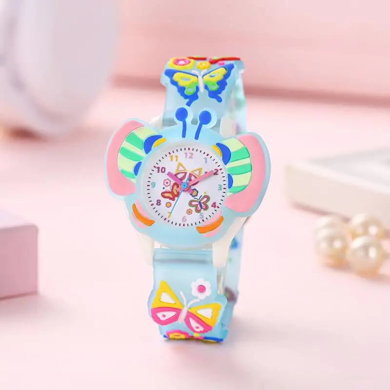Multi color 3D new children's cartoon butterfly design transparent strap student cute silicone watch
Multi color 3D new children's cartoon butterfly design transparent strap student cute silicone watch