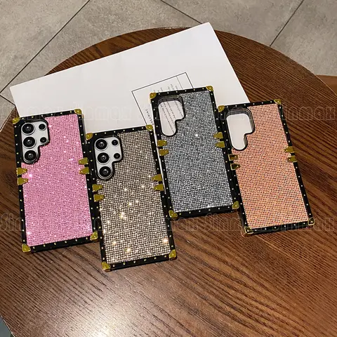 Bling Glitter Phone Case for Samsung S26 S25 Ultra S24 S23 S22 S21 S20 S10 S9 S8 Galaxy Note 20 10 Pro 9 8 Z Flip 6 5 4 3 Cover