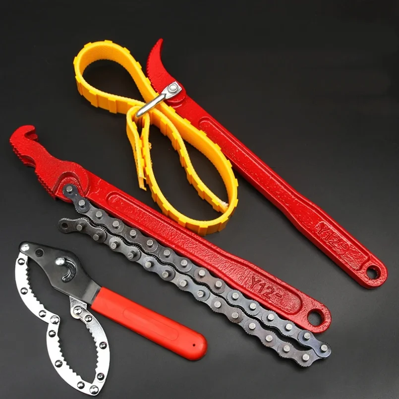 Adjustable Strap Opener Chain Oil Filter Belt Wrench Puller Spanner Cartridge Disassembly Repair Tool Motorcycle Car Accessories
Adjustable Strap Opener Chain Oil Filter Belt Wrench Puller Spanner Cartridge Disassembly Repair Tool Motorcycle Car Accessories