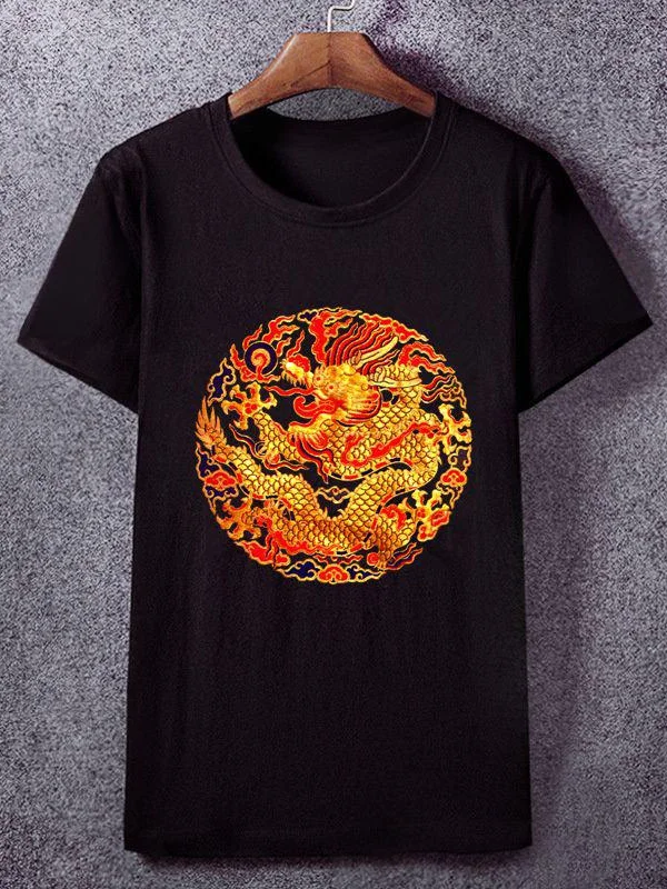 plus Size 300 Pounds Wind Qing Dynasty Dragon Robe Short Sleeve T-Shirt Men's Summer Official Uniform Patchwork round Neck Bo...
plus Size 300 Pounds Wind Qing Dynasty Dragon Robe Short Sleeve T-Shirt Men's Summer Official Uniform Patchwork round Neck Bo...