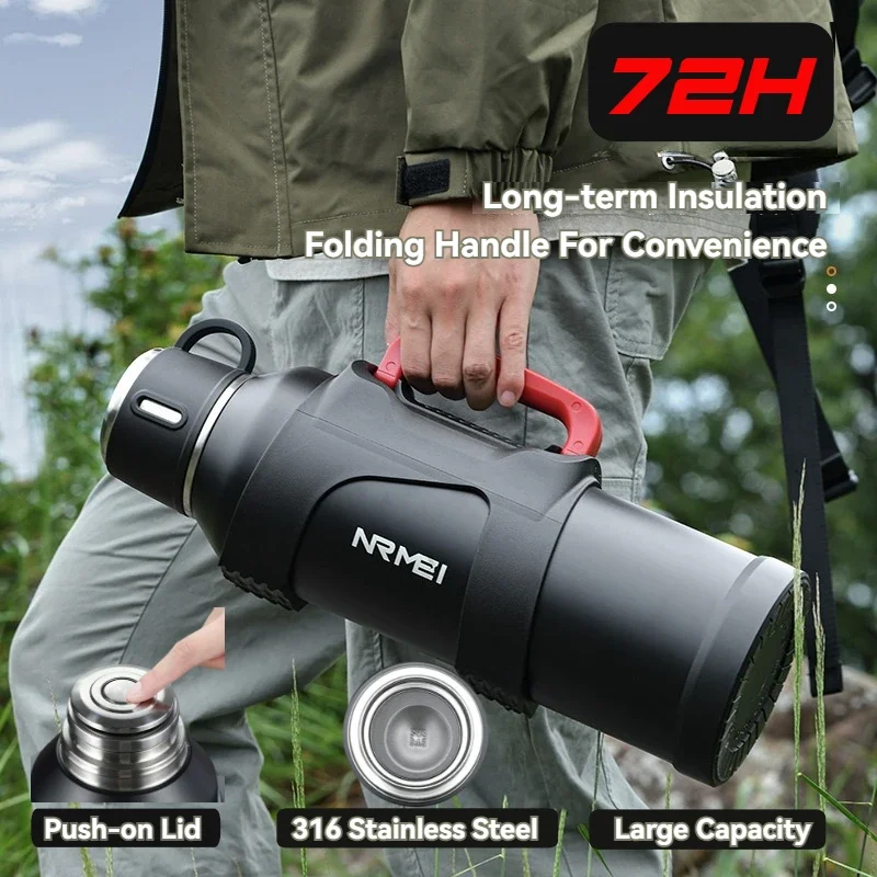 2L Thermal Bottle Insulated Water Bottle Vacuum Flasks Coffee Bottle Keep Cold and Hot Tea Cup Stainless Steel Drinkware Mug
2L Thermal Bottle Insulated Water Bottle Vacuum Flasks Coffee Bottle Keep Cold and Hot Tea Cup Stainless Steel Drinkware Mug