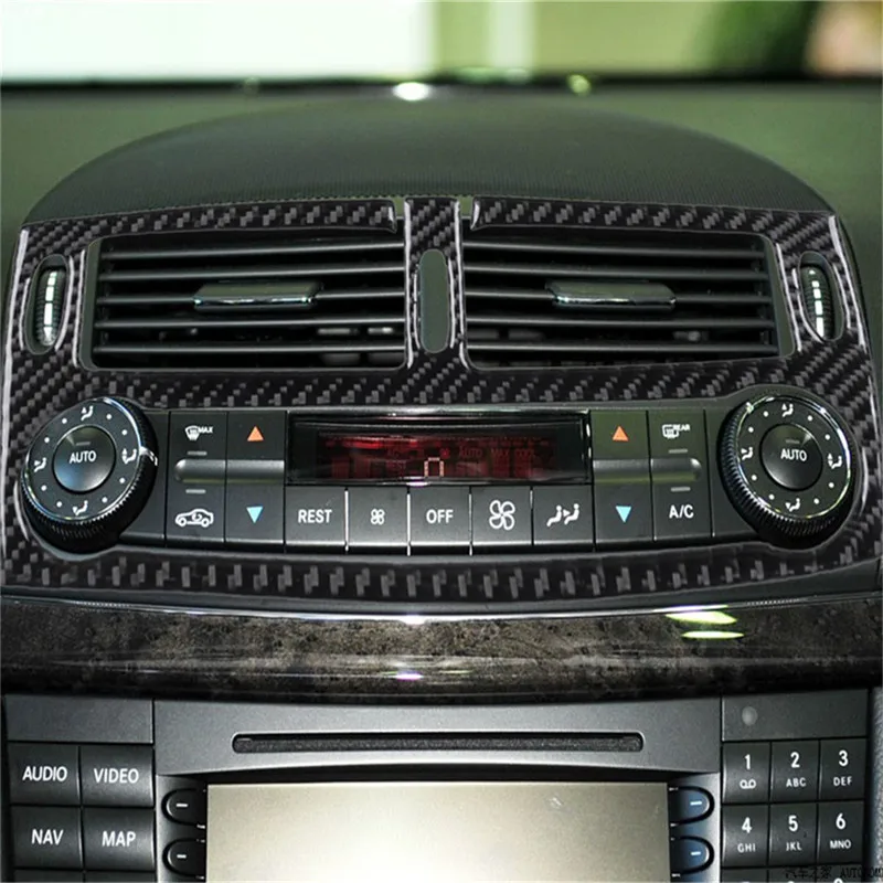 Carbon Fiber Interior Sticker For Mercedes Benz E class 2003-2009 Black Protective Vinyl Wrap Decals for Dashboard/Trim
Carbon Fiber Interior Sticker For Mercedes Benz E class 2003-2009 Black Protective Vinyl Wrap Decals for Dashboard/Trim