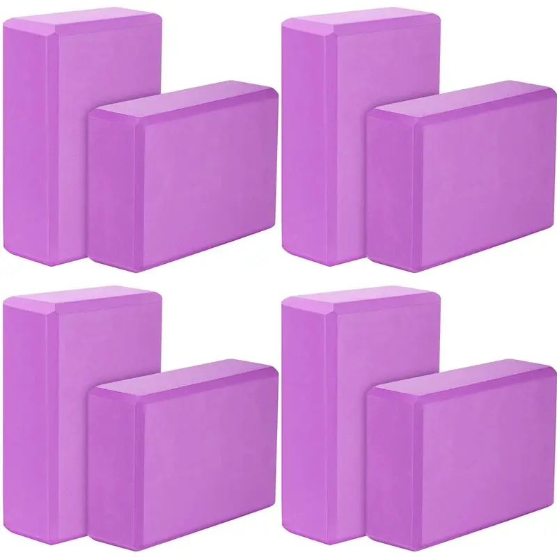 【TRAVEL ESSENTIAL】Yoga Blocks 8 Pack,23X15X7.6Cm High Density EVA Foam Yoga Block Exercise Bricks,Eco Friendly & Lightweight,Pur
【TRAVEL ESSENTIAL】Yoga Blocks 8 Pack,23X15X7.6Cm High Density EVA Foam Yoga Block Exercise Bricks,Eco Friendly & Lightweight,Pur