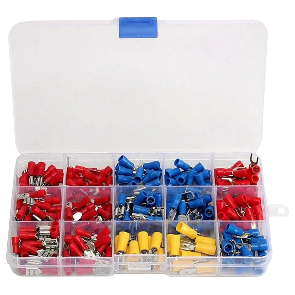 280PCS Electrical Wire Cable Connector Kit Cable Lugs Assortment Kit Butt Ring Ring Lugs Kit for Automotive Boat Truck
280PCS Electrical Wire Cable Connector Kit Cable Lugs Assortment Kit Butt Ring Ring Lugs Kit for Automotive Boat Truck