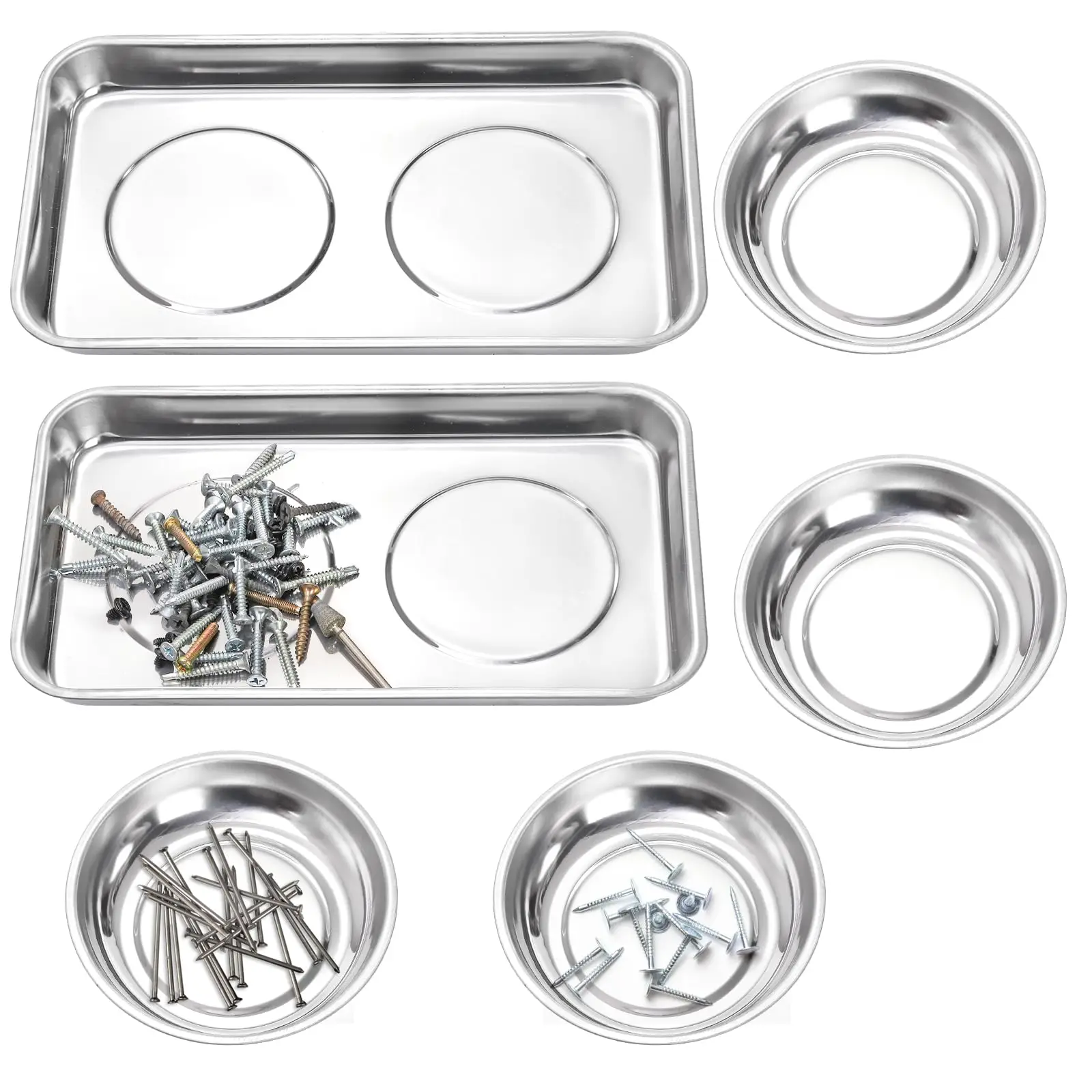 Durable Magnetic Stainless Steel Parts Bowl Round Square Tray for Workshop Garage Mechanic Prevent Loss Easy Access Tool
Durable Magnetic Stainless Steel Parts Bowl Round Square Tray for Workshop Garage Mechanic Prevent Loss Easy Access Tool