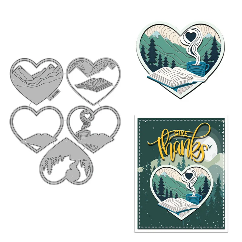 Valley Heart Carbon Steel Metal Cutting Dies Embossing Stencil for DIY Scrapbooking Handmade Greeting Card Paper Crafts
Valley Heart Carbon Steel Metal Cutting Dies Embossing Stencil for DIY Scrapbooking Handmade Greeting Card Paper Crafts