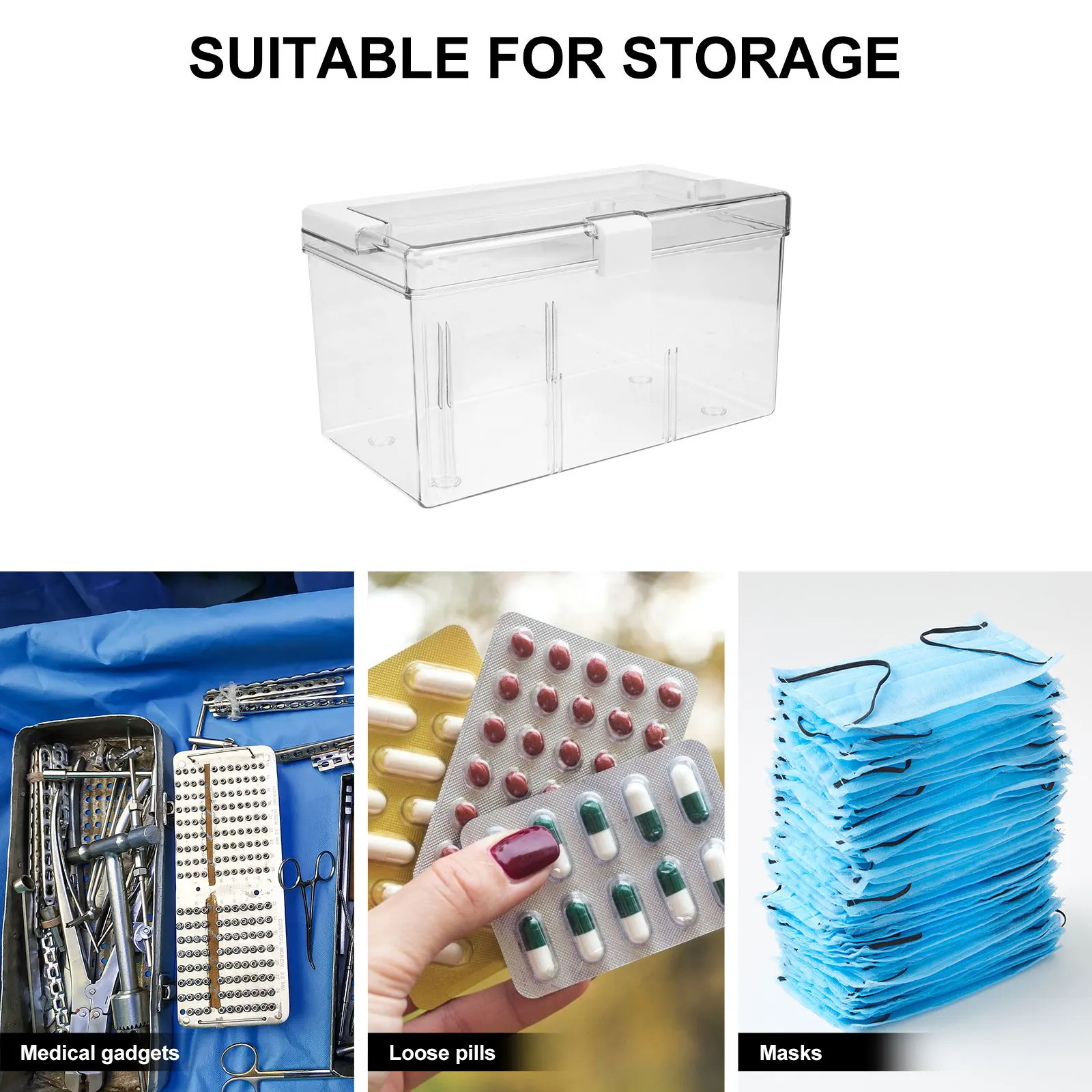 Handheld First Aid Kit Portable Transparent Medicine Storage Box For Home Office Travel Outdoor Camping Emergency Sundry
Handheld First Aid Kit Portable Transparent Medicine Storage Box For Home Office Travel Outdoor Camping Emergency Sundry