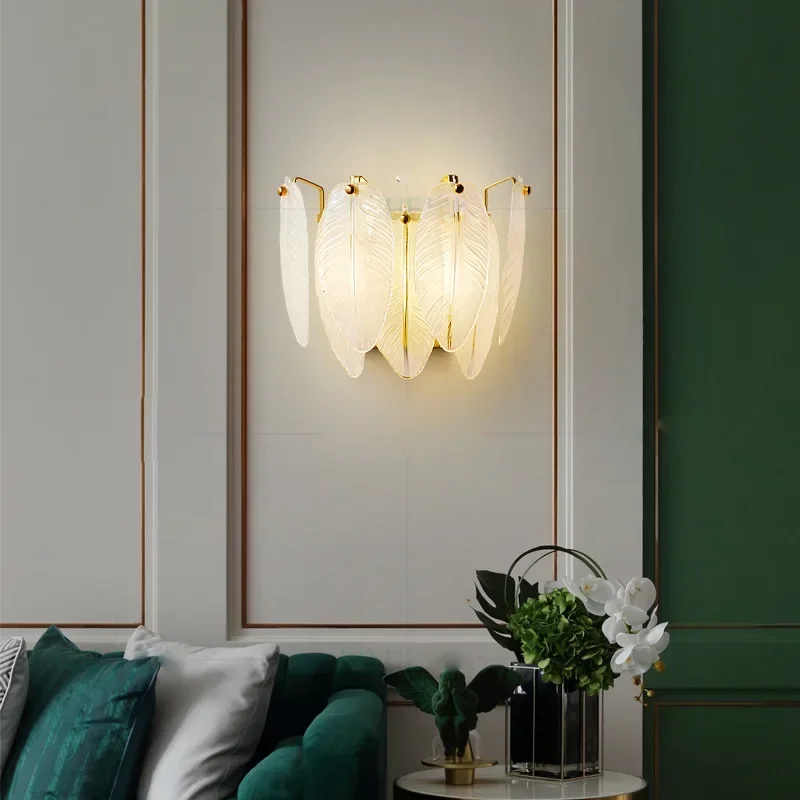 2025 Nordic Glass Bedroom Bedside Wall Lamp Feather Warm Wall Sconce Lights Simple Living Room Wall Decoration Bed Indoor Lighti
2025 Nordic Glass Bedroom Bedside Wall Lamp Feather Warm Wall Sconce Lights Simple Living Room Wall Decoration Bed Indoor Lighti