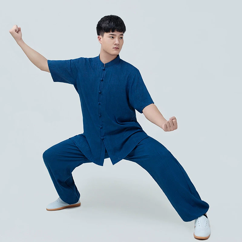Summer Linen Cotton Kung Fu Suit Short Sleeves Martial Arts Costume Performance Taichi Clothing Morning Practice Uniform
Summer Linen Cotton Kung Fu Suit Short Sleeves Martial Arts Costume Performance Taichi Clothing Morning Practice Uniform