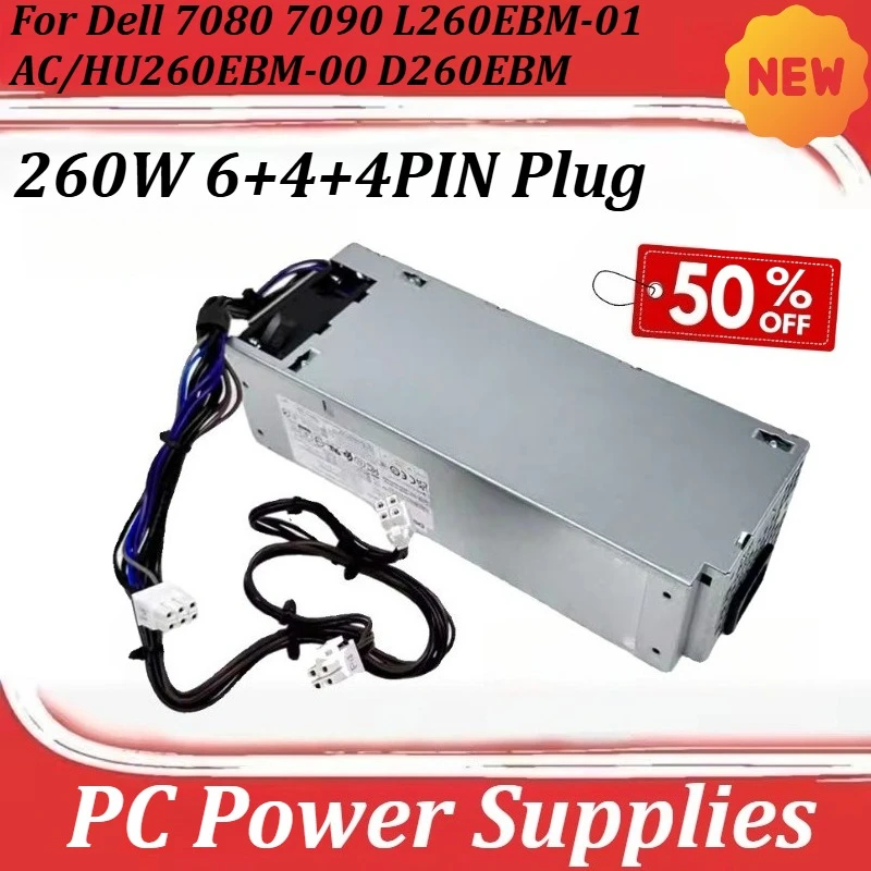 PC Power Supplies 260W 6+4+4PIN Plug for Dell 7080 7090 L260EBM-01 AC/HU260EBM-00 D260EBM
PC Power Supplies 260W 6+4+4PIN Plug for Dell 7080 7090 L260EBM-01 AC/HU260EBM-00 D260EBM