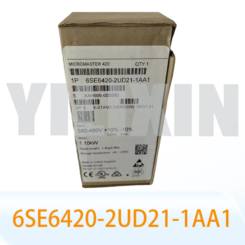 New Original 6SE6420-2UD21-1AA1 1.1kW 380V AC Inverter
New Original 6SE6420-2UD21-1AA1 1.1kW 380V AC Inverter