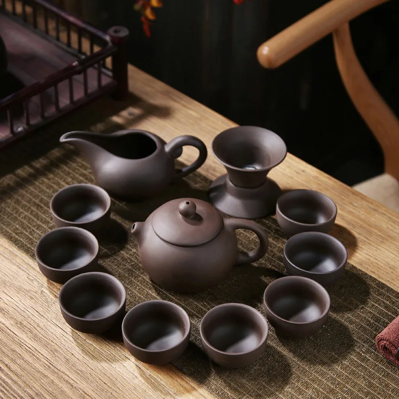 12-Piece Purple Clay Set Special Wholesale High-End Raw Mineral Tea Cup Teapot Factory Direct Sales Annual Meeting Commemora
12-Piece Purple Clay Set Special Wholesale High-End Raw Mineral Tea Cup Teapot Factory Direct Sales Annual Meeting Commemora