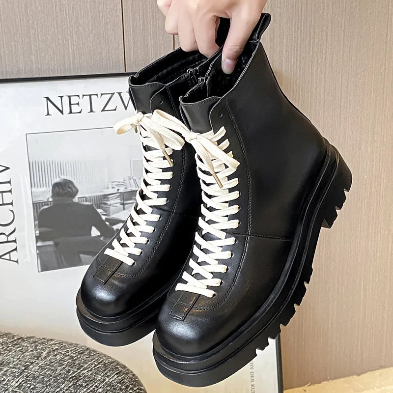 England style men casual platform boots black trendy genuine leather shoes cowboy spring autumn boot cool high motorcycle botas
England style men casual platform boots black trendy genuine leather shoes cowboy spring autumn boot cool high motorcycle botas