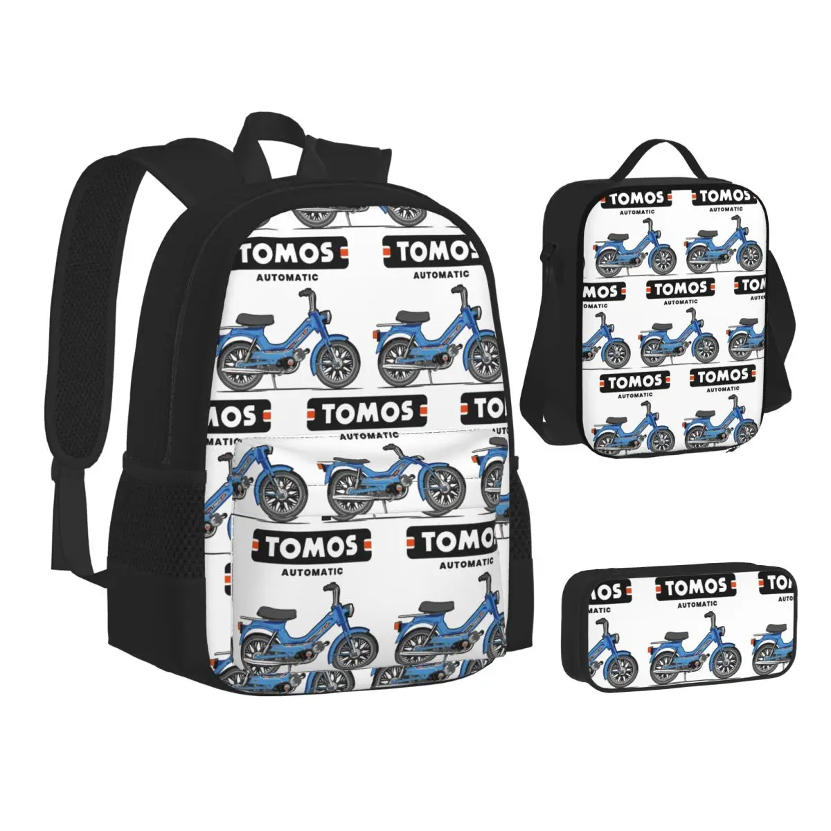 Tomos Automatic - Blue Backpacks Students Bookbag School Bags Children Rucksack Lunch Bag Pen Bag Three-Piece Set
Tomos Automatic - Blue Backpacks Students Bookbag School Bags Children Rucksack Lunch Bag Pen Bag Three-Piece Set