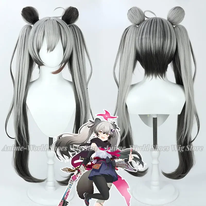 Chidori Michiru Cosplay Wig Blue Archive Gray Black Mixed Ponytail 90cm Heat Resistant Synthetic Hair Halloween Role Play Party
Chidori Michiru Cosplay Wig Blue Archive Gray Black Mixed Ponytail 90cm Heat Resistant Synthetic Hair Halloween Role Play Party