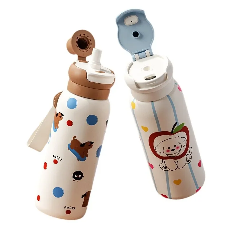 New Bottle Shaped Cute Children's Thermos Cup Car Portable Straw Adult Student Water Cup Office Cup 620ml Gift
New Bottle Shaped Cute Children's Thermos Cup Car Portable Straw Adult Student Water Cup Office Cup 620ml Gift