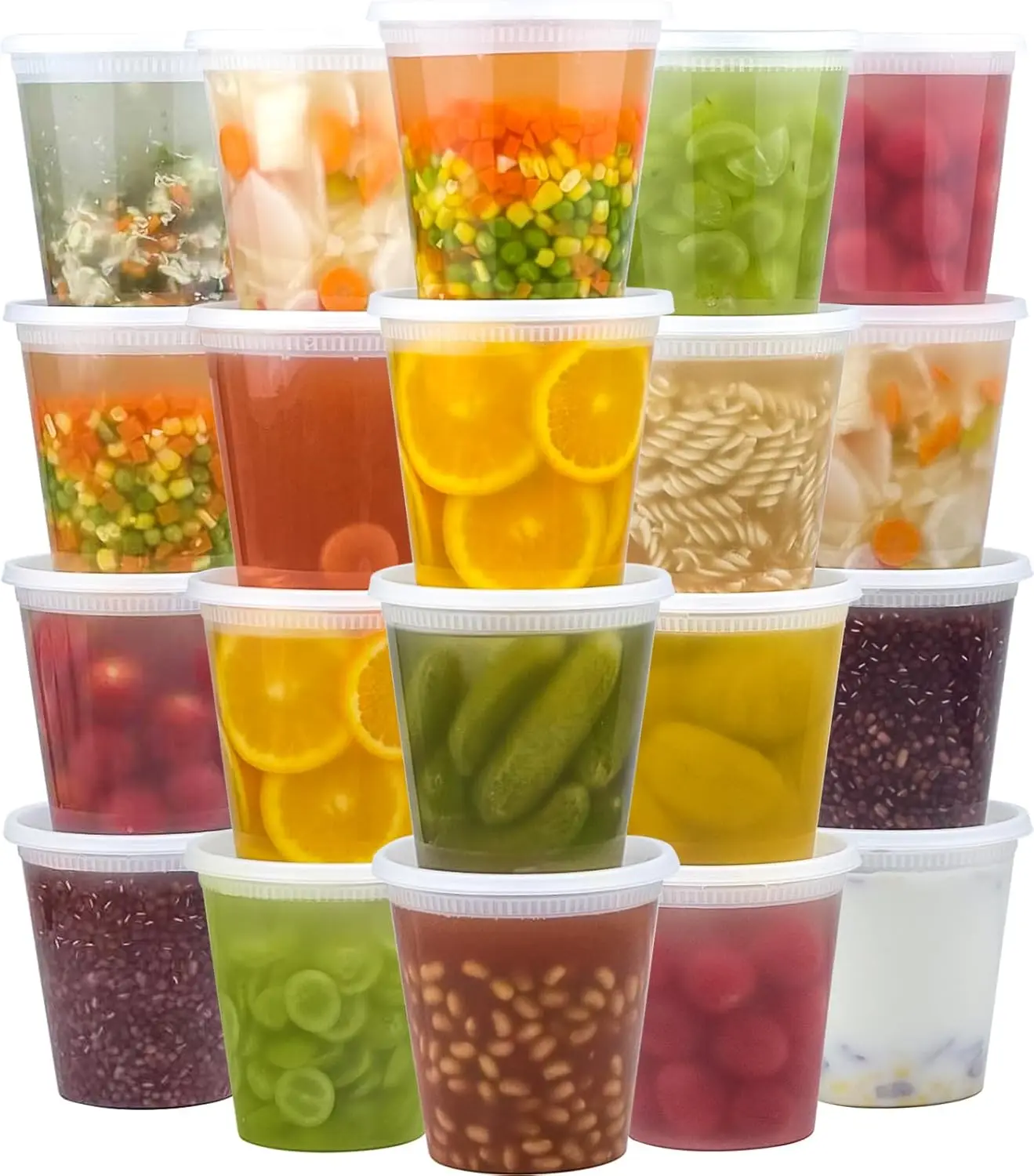 50 Pack 32 oz Deli Containers with Lids, Leak-Proof BPA Free Plastic Bowls for Meal Prep, Freezer, Microwave & Dishwasher Safe
50 Pack 32 oz Deli Containers with Lids, Leak-Proof BPA Free Plastic Bowls for Meal Prep, Freezer, Microwave & Dishwasher Safe