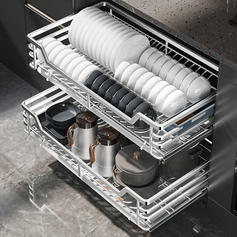 Customizable 304 Stainless Steel Kitchen Seasoning Basket Cabinet Drawer Dish Rack Double Layer Solid Storage Basket Drain
Customizable 304 Stainless Steel Kitchen Seasoning Basket Cabinet Drawer Dish Rack Double Layer Solid Storage Basket Drain