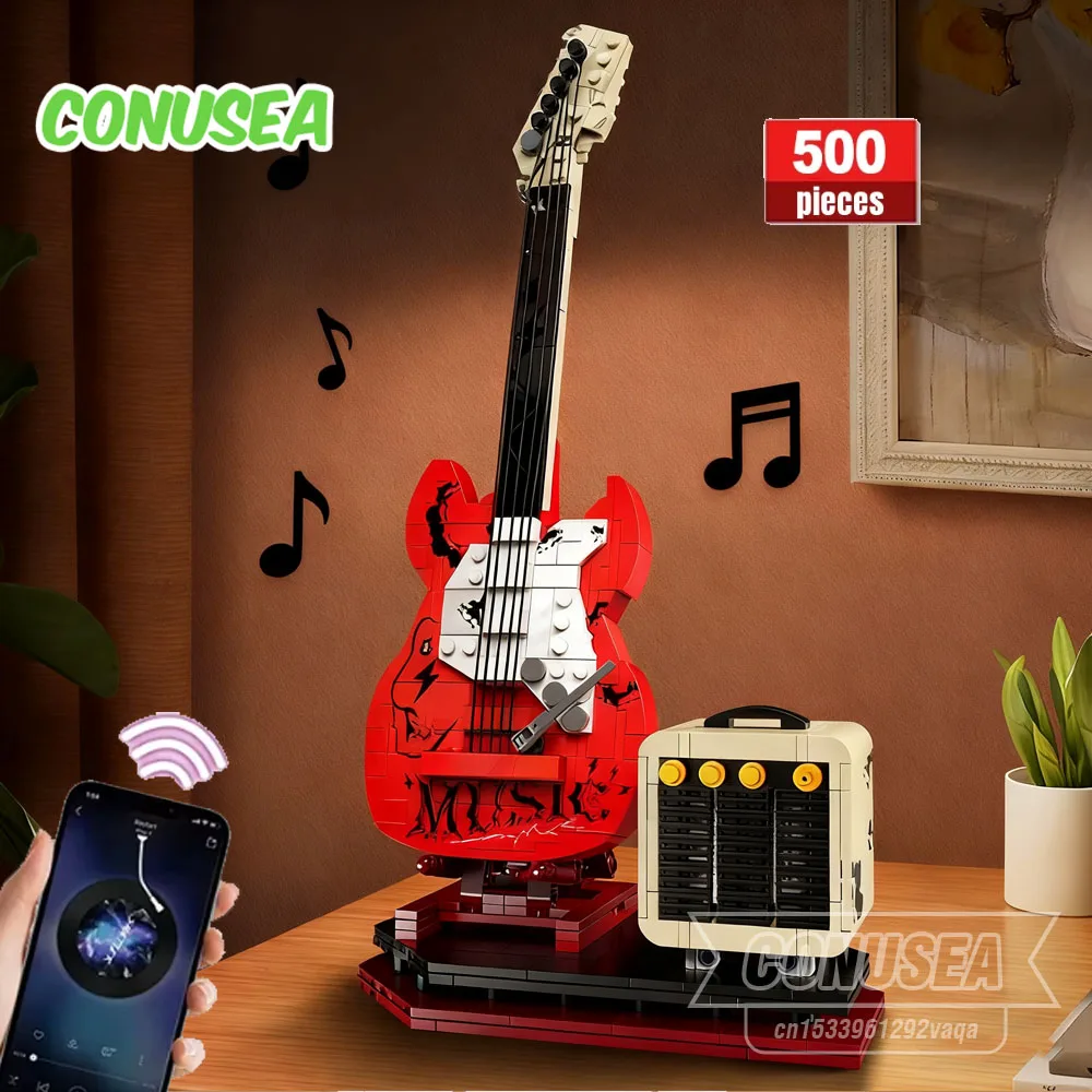 Строительные блоки для гитары с музыкальным плеером, динамик, управление через приложение, сделай сам, сборка, игрушечные блоки, кирпичи, домашний декор, рождественские подарки для детей
Строительные блоки для гитары с музыкальным плеером, динамик, управление через приложение, сделай сам, сборка, игрушечные блоки, кирпичи, домашний декор, рождественские подарки для детей