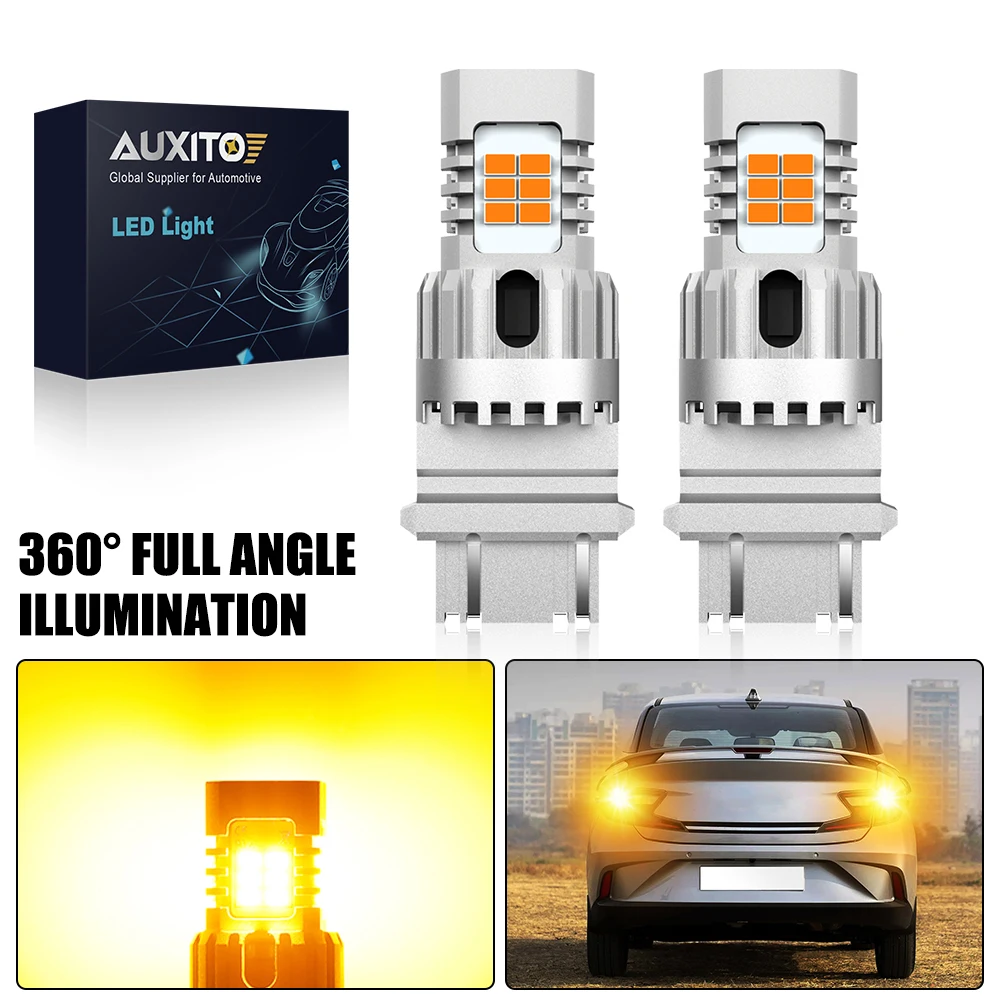 AUXITO 2Pcs 3157 P27W LED Turn Signal Lights Canbus T25 P27/7W Car Front Rear Arrow Lights Amber LED Indicator Lamp CANBUS 12V
AUXITO 2Pcs 3157 P27W LED Turn Signal Lights Canbus T25 P27/7W Car Front Rear Arrow Lights Amber LED Indicator Lamp CANBUS 12V