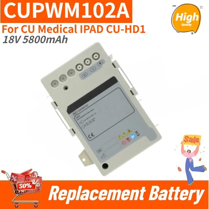 For CU Medical IPAD CU-HD1 Brand New CUPWM102A High Quality Replacement Battery 18V 5800mAh
For CU Medical IPAD CU-HD1 Brand New CUPWM102A High Quality Replacement Battery 18V 5800mAh