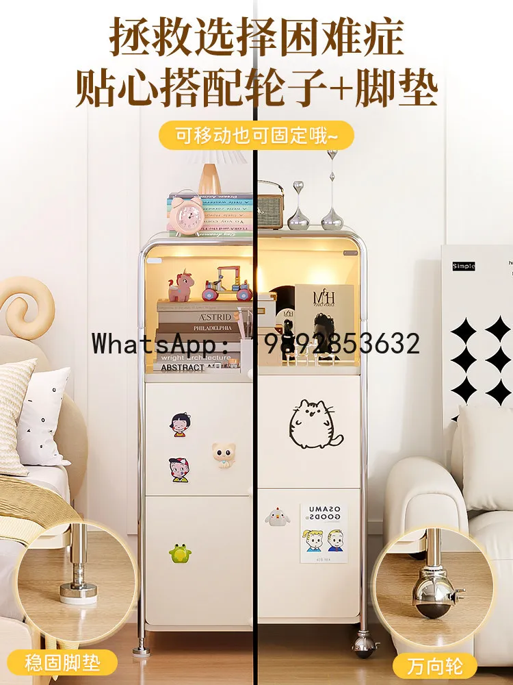 Living Room Storage Cabinet Wall-Mounted Decorative Cabinet Floor Metal Cabinet Balcony Multi-Layer Drawer Snack
Living Room Storage Cabinet Wall-Mounted Decorative Cabinet Floor Metal Cabinet Balcony Multi-Layer Drawer Snack