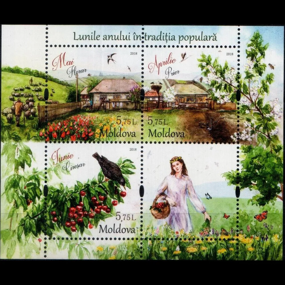 Moldova Post Stamps Year 2018 Spring Nature Flowers Butterfly 1 Sheet 4 New Collectible Postage Stamps Material For Scrapbooking
Moldova Post Stamps Year 2018 Spring Nature Flowers Butterfly 1 Sheet 4 New Collectible Postage Stamps Material For Scrapbooking