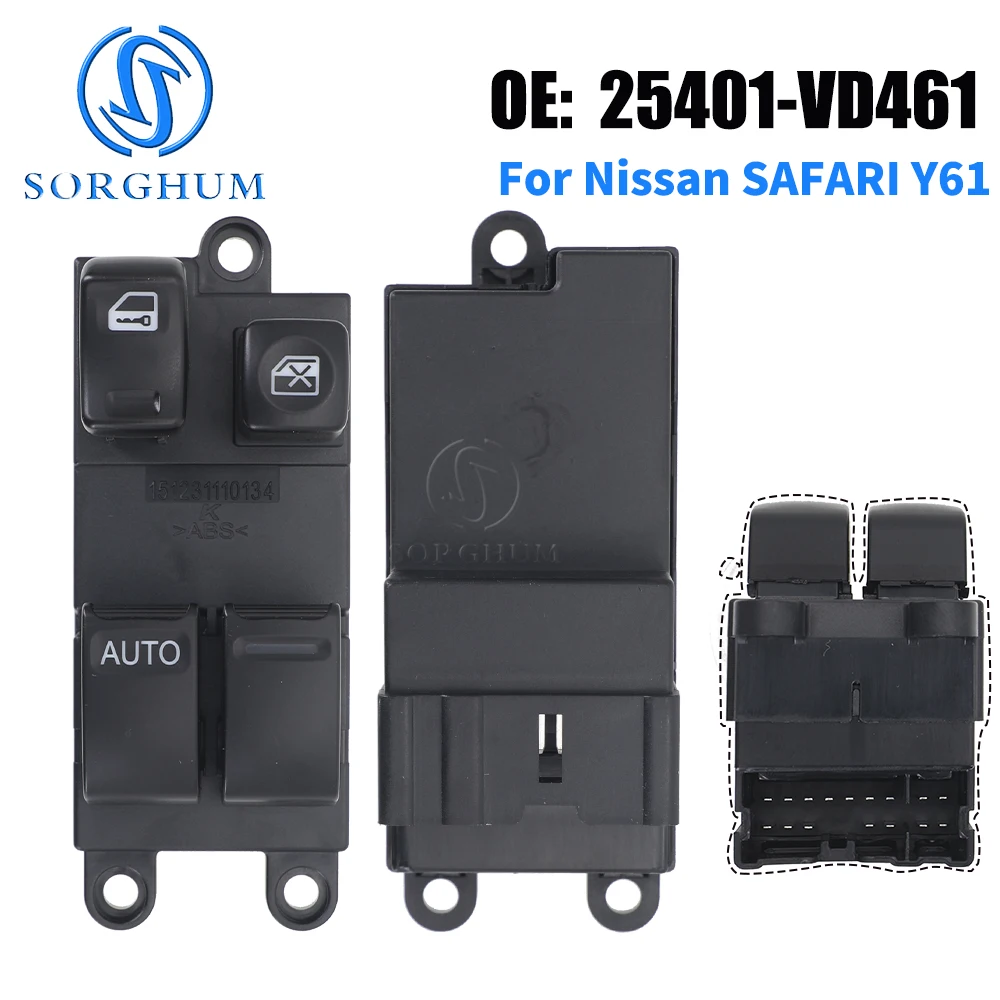 Electric Power Master Window Switch Control Button For Nissan SAFARI Y61 09-11 Model 16Pins 25401-VD461 25401VD461 25401-VZ00B
Electric Power Master Window Switch Control Button For Nissan SAFARI Y61 09-11 Model 16Pins 25401-VD461 25401VD461 25401-VZ00B