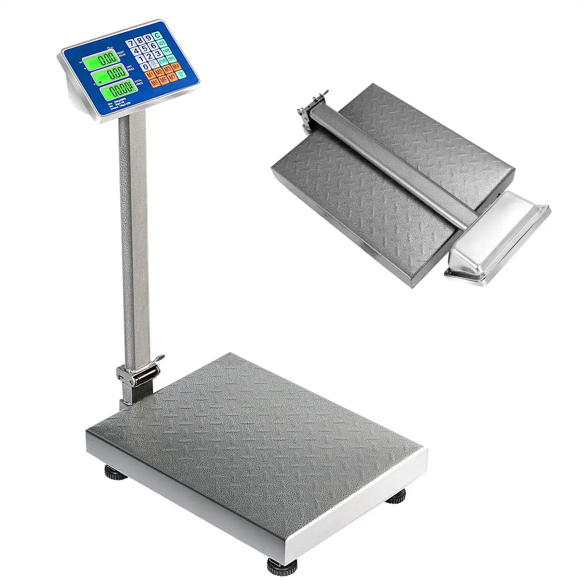 Digital Floor Scale Weight Computing Postal Shipping Mailing Luggage Package Scale 660lbs Accurate LB KG Price Calculator High D
Digital Floor Scale Weight Computing Postal Shipping Mailing Luggage Package Scale 660lbs Accurate LB KG Price Calculator High D