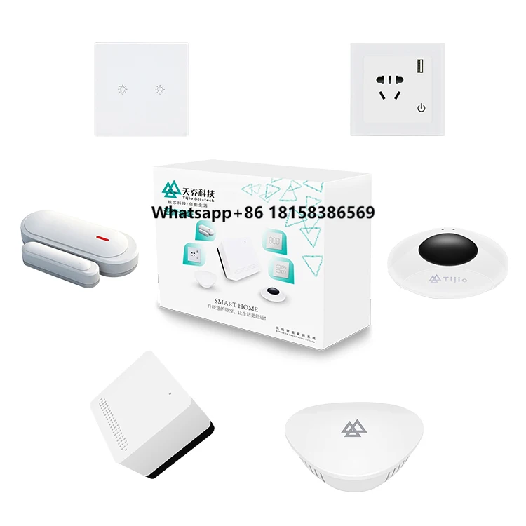 Domotica Kit Teejoin Wifi Tuya Zigbee Smart Home Automation Kit Voice Control with google Alexa
Domotica Kit Teejoin Wifi Tuya Zigbee Smart Home Automation Kit Voice Control with google Alexa