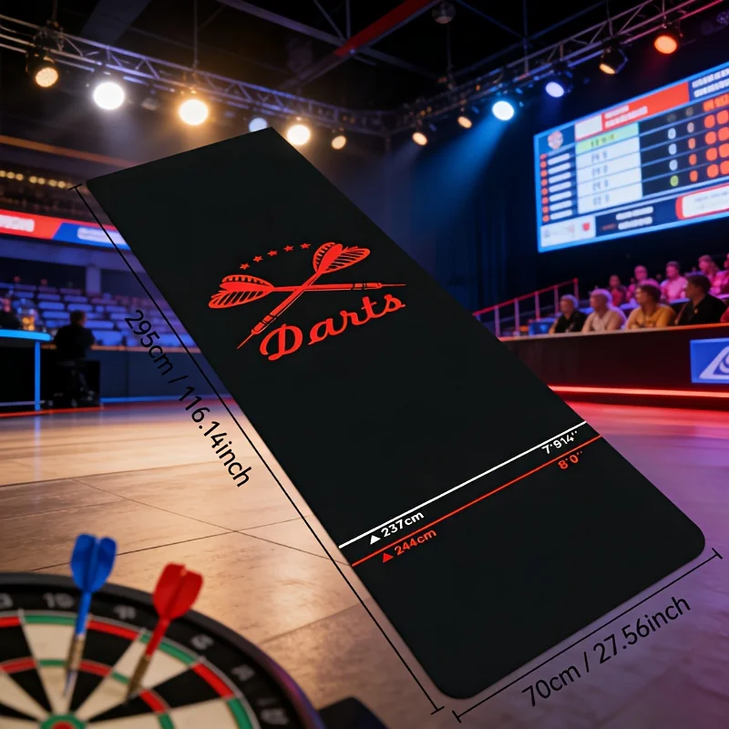 VIKAMA Darts Logo Dart Mat Non Slip Throw Line Mat with Official Distance Markers for Indoor Darts Game Room Decor
VIKAMA Darts Logo Dart Mat Non Slip Throw Line Mat with Official Distance Markers for Indoor Darts Game Room Decor