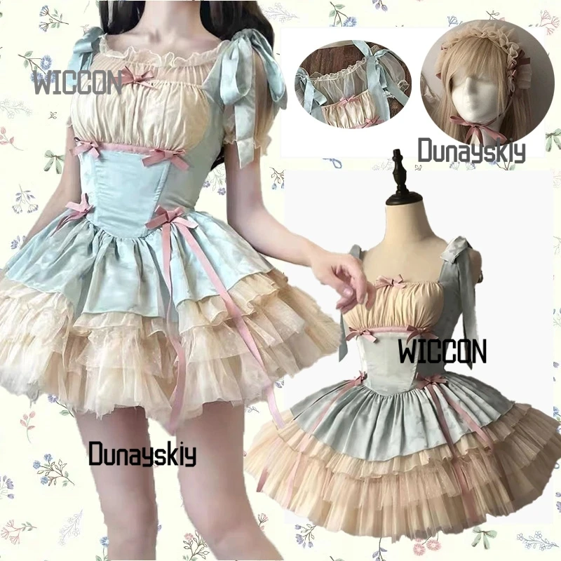 Ribbon Lolita Dress Ballet Dress Strap Cake Skirt Princess Dress Cosplay Costumes Accessions Kawaii Jirai Kei Cute Halloween
Ribbon Lolita Dress Ballet Dress Strap Cake Skirt Princess Dress Cosplay Costumes Accessions Kawaii Jirai Kei Cute Halloween