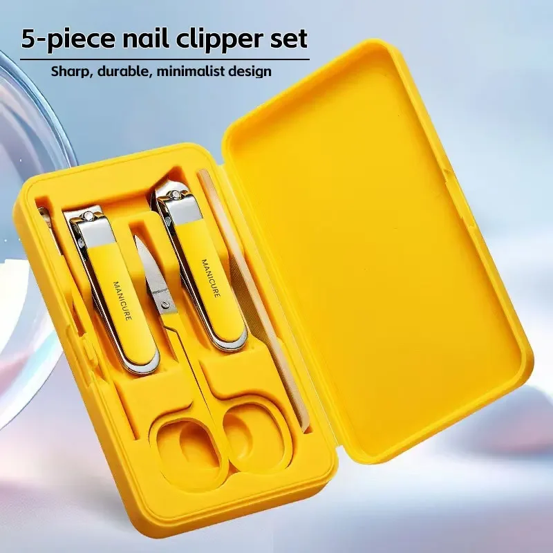Stainless Steel 5-Piece Nail Set Elegant Nail Clippers Nail Clippers Nail File Full Manicure Beauty Tools
Stainless Steel 5-Piece Nail Set Elegant Nail Clippers Nail Clippers Nail File Full Manicure Beauty Tools