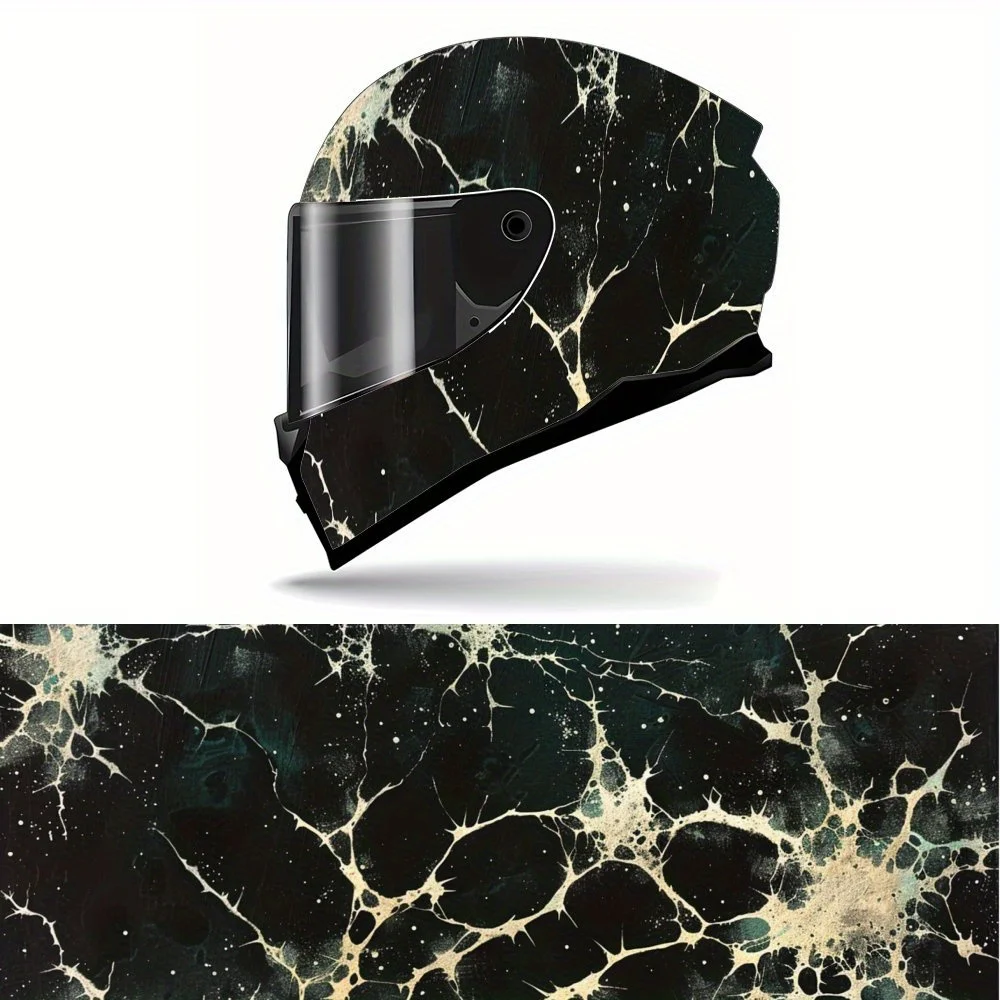Mystical Cosmic Pattern, Green and Blue Stars, Helmet Vinyl Wrap, Waterproof Removable Decals for Motorcycle Bike Helmets, Anti-
Mystical Cosmic Pattern, Green and Blue Stars, Helmet Vinyl Wrap, Waterproof Removable Decals for Motorcycle Bike Helmets, Anti-