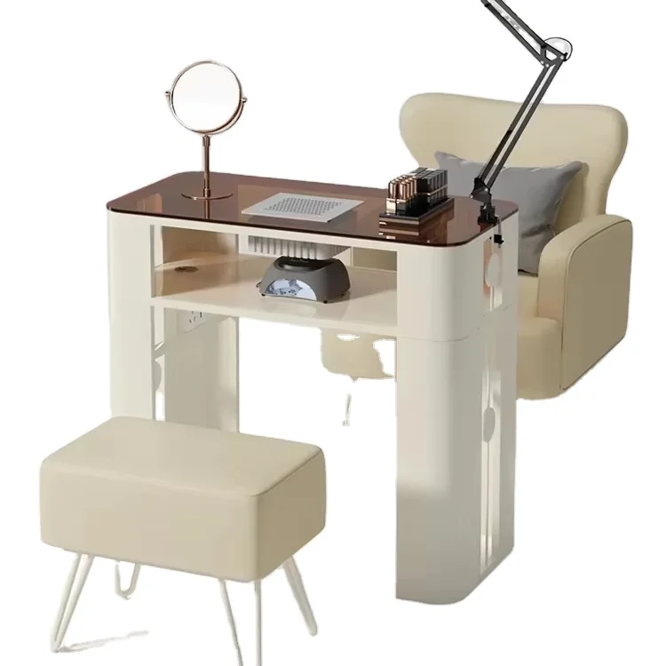 Professional Manicure Salon Furniture Nail Desk Modern Metal Manicure Table for Nail Shops
Professional Manicure Salon Furniture Nail Desk Modern Metal Manicure Table for Nail Shops