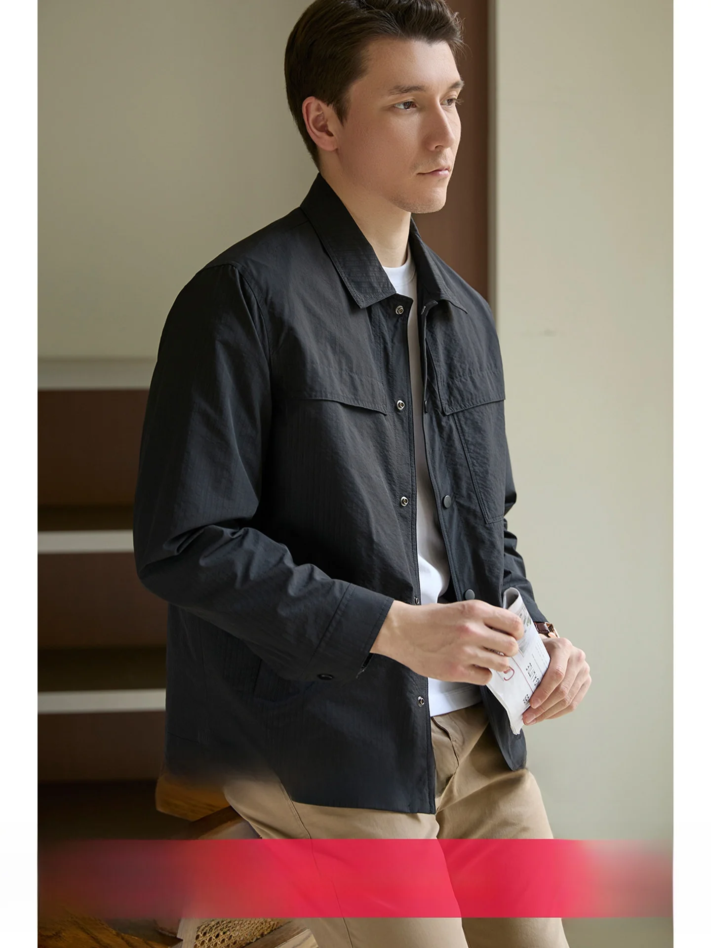 Easy Care Casual Men's Jacket Thin Lightweight Texture Business Commute Polyester Fiber Standard Fit Spring Autumn Fashion
Easy Care Casual Men's Jacket Thin Lightweight Texture Business Commute Polyester Fiber Standard Fit Spring Autumn Fashion