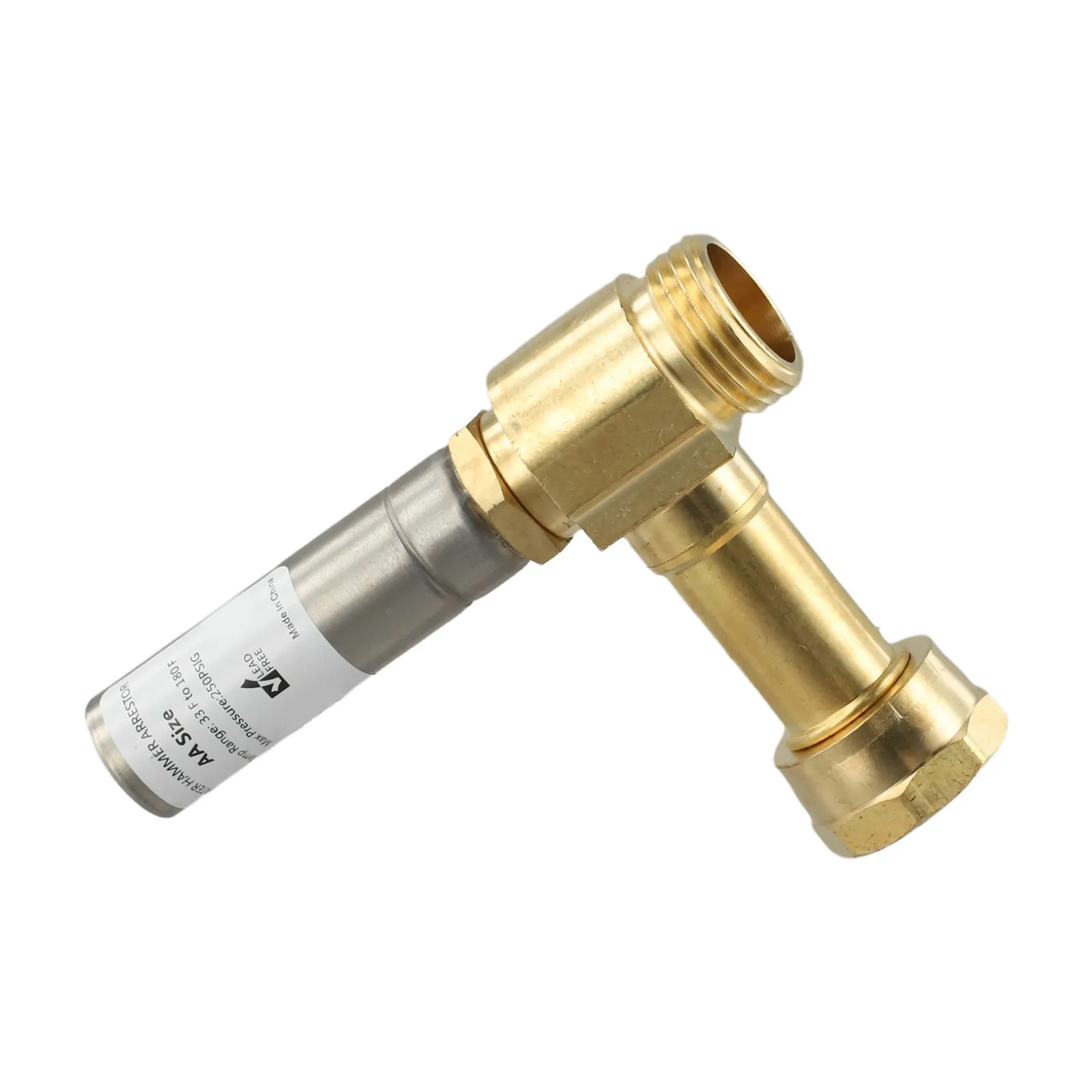 Stainless Steel Washing Machine Angle Water Hammer Arrester 3/4" Reduces Noise High Sales Of Tool Accessories
Stainless Steel Washing Machine Angle Water Hammer Arrester 3/4" Reduces Noise High Sales Of Tool Accessories