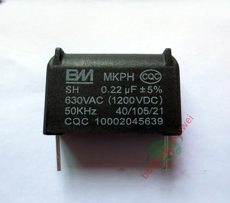 100% новый MKPH SH 0,22 UF 630VAC 1200VDC 50KHz 5% конденсатор индукционной плиты
100% новый MKPH SH 0,22 UF 630VAC 1200VDC 50KHz 5% конденсатор индукционной плиты
