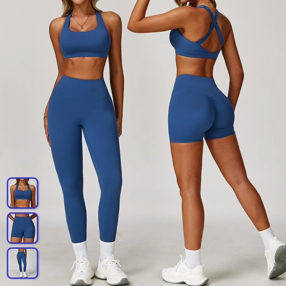 2PCS Yoga Sets High Impact Cross Back Sports Bra + High Waist Leggings 2Pieces Workout Outfits Women Gym Tracksuits Sports Sets
2PCS Yoga Sets High Impact Cross Back Sports Bra + High Waist Leggings 2Pieces Workout Outfits Women Gym Tracksuits Sports Sets