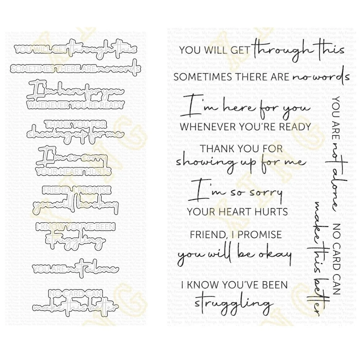 You Are Not Alone Cutting Dies And Stamps Scrapbook Diary Decoration Stencil Embossing Template DIY Greeting Card Handmade 2024
You Are Not Alone Cutting Dies And Stamps Scrapbook Diary Decoration Stencil Embossing Template DIY Greeting Card Handmade 2024