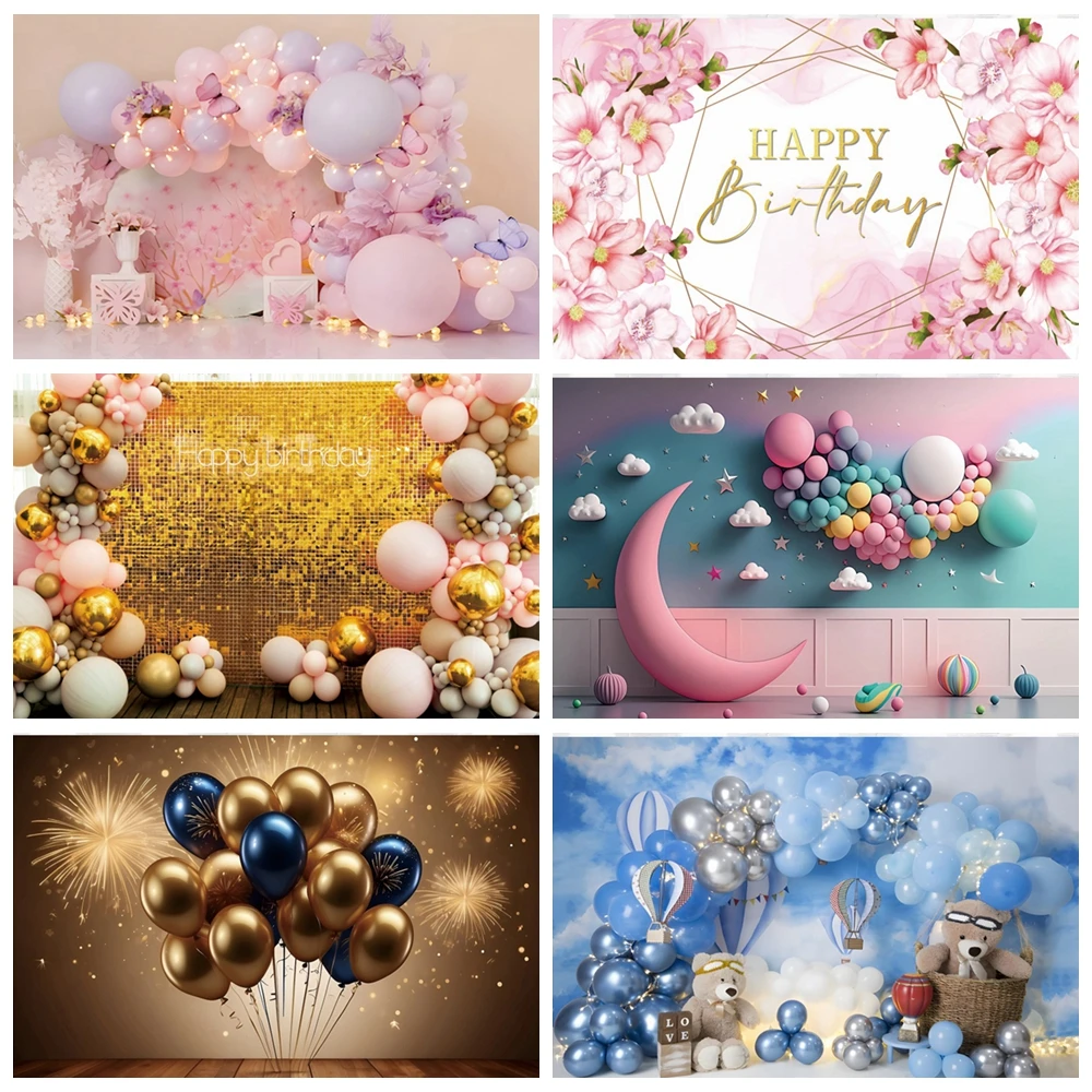 Happy Birthday Balloons Photozone Backdrop Boy Girls Princess Newborn Baby Shower Party Decor Photo Background Photography Props
Happy Birthday Balloons Photozone Backdrop Boy Girls Princess Newborn Baby Shower Party Decor Photo Background Photography Props